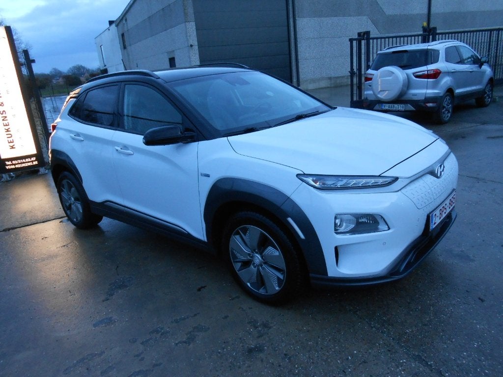 Hyundai Kona EV met grote 64kWh accu, vol opties, Autos, Hyundai, Cuir, Achat, Entreprise, Garantie prolongée