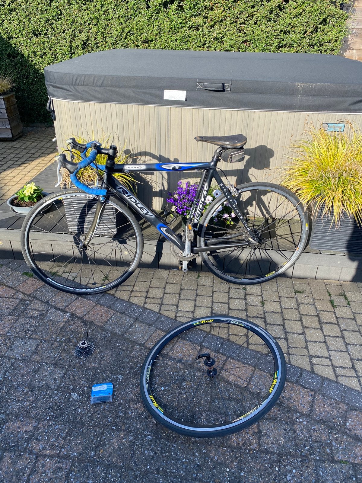 Koersfiets ridley heren maat 54 met veel toebehoren, Fietsen en Brommers, Fietsen | Racefietsen, Ophalen, Zo goed als nieuw, Heren