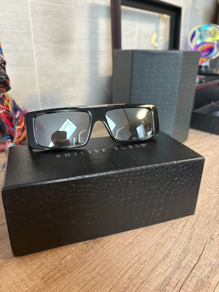 Philipp Plein Zonnebril Zwart | Inclusief Etui & Doos, Neuf, Autres marques, Enlèvement, Lunettes de soleil