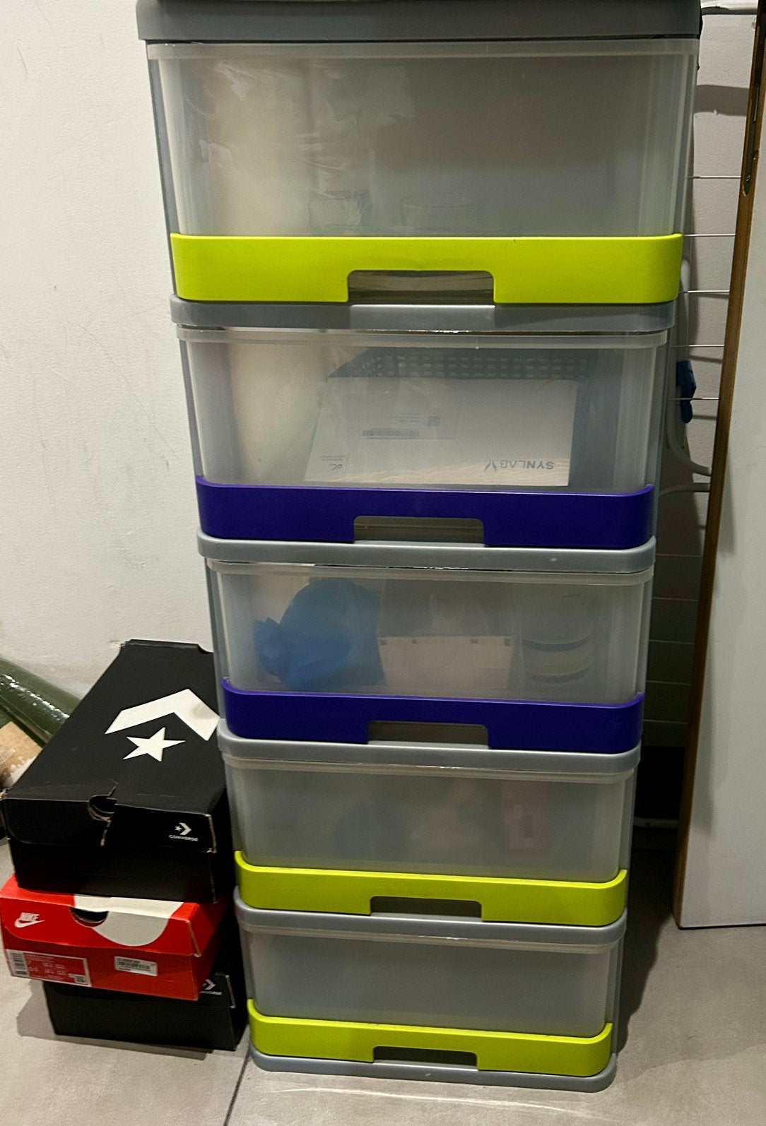2 Tiroirs en plastique, Enlèvement, Utilisé
