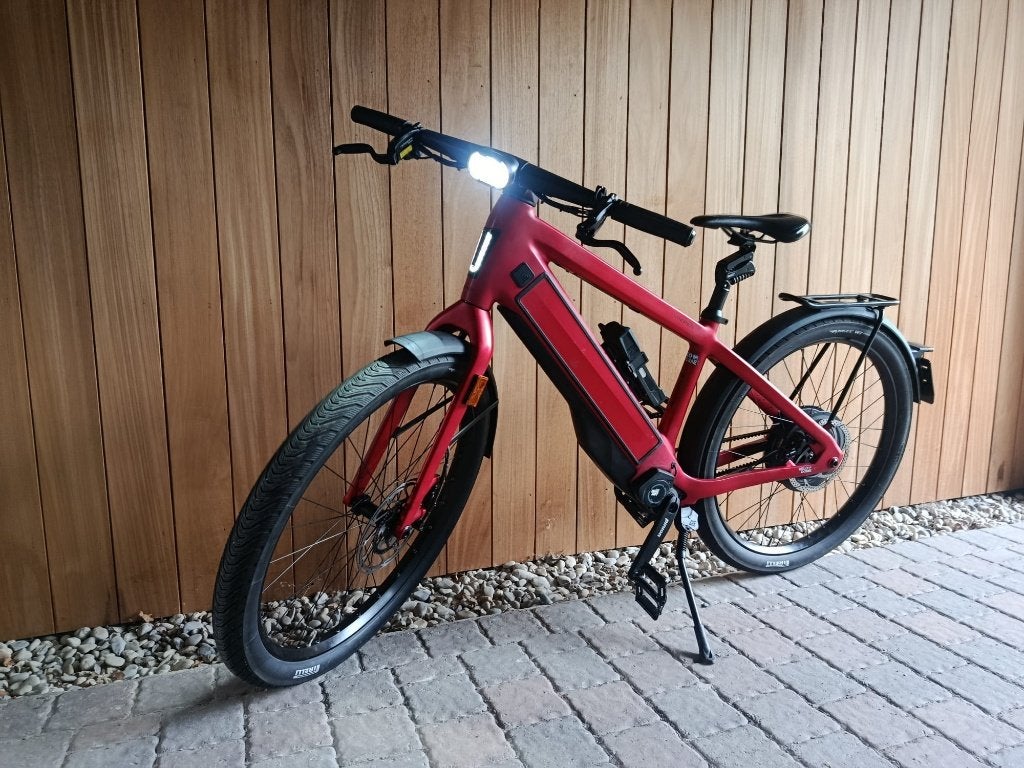 STROMER ST5 PINION, FRAME M, RED, Vélos & Vélomoteurs, Scooters | Marques Autre, Comme neuf, Classe B (45 km/h), Électrique, Enlèvement
