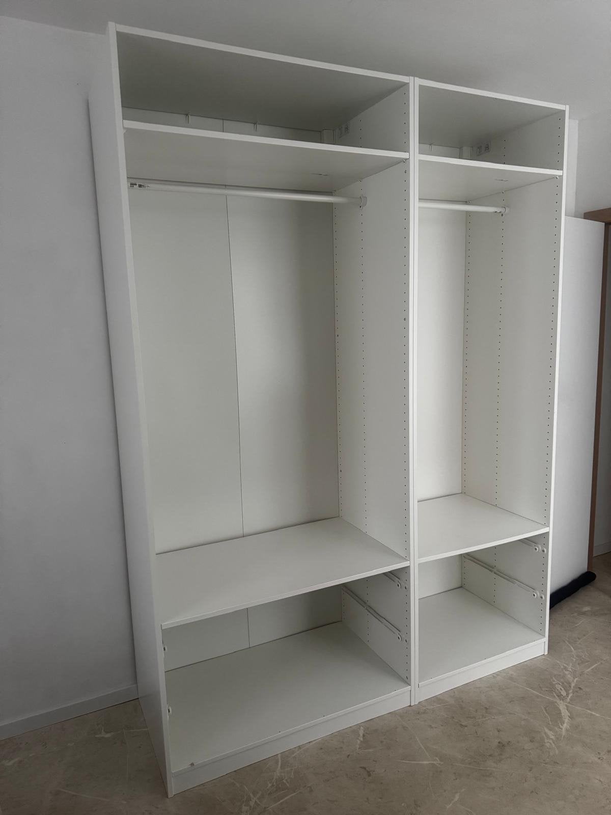 Ikea witte pax kast zonder deuren, Huis en Inrichting, Kasten | Kleerkasten, Ophalen, Zo goed als nieuw