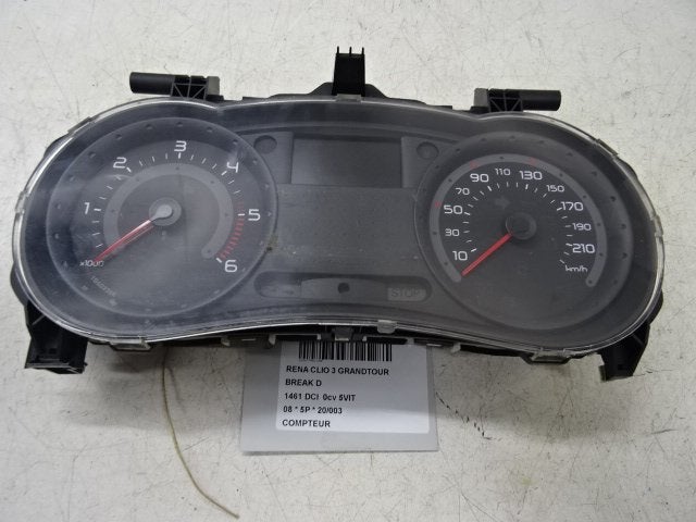 COMPTEUR DE VITESSE Clio III Estate / Grandtour (KR), Renault, Mevr. I. Hauben, Utilisé, Rue de l'Espoir 34 34
4030  GRIVEGNÉE, BE