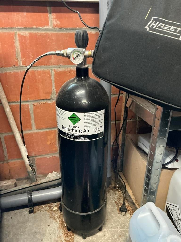 Bouteille PCP air comprimé avec détendeur carabine à plomb, Ophalen, Zo goed als nieuw