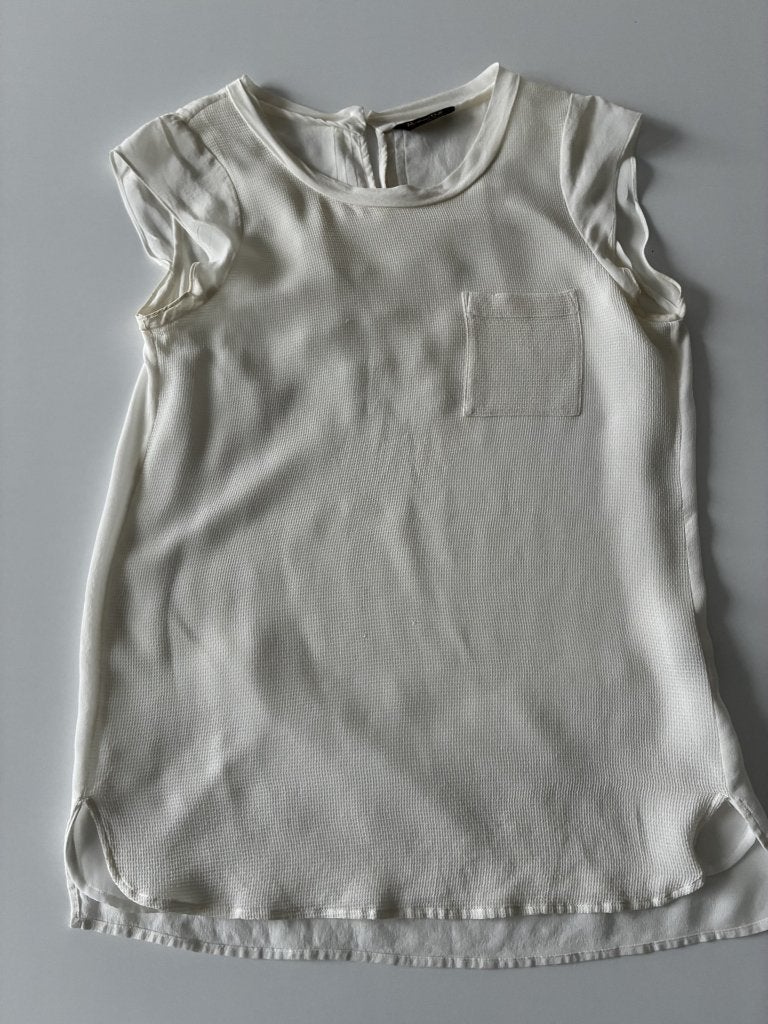 Witte blouse van Massimo Dutti maat 34, Kleding | Dames, Massimo Dutti, Wit, Ophalen of Verzenden, Zo goed als nieuw