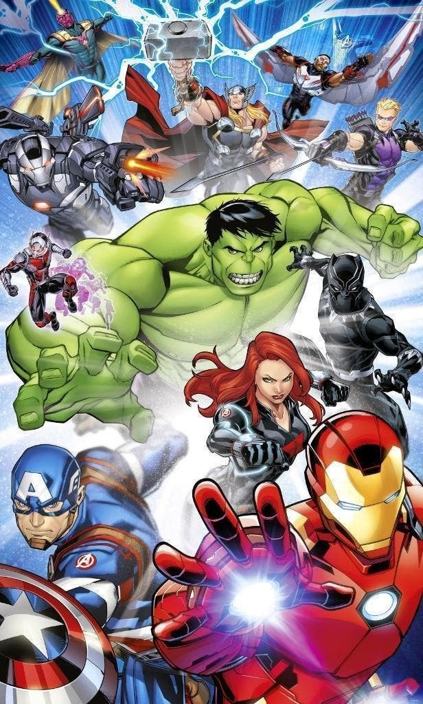 Avengers Vlies Behang Protect - 150x250 - Gratis Verzending, Verzenden, Nieuw, Wanddecoratie