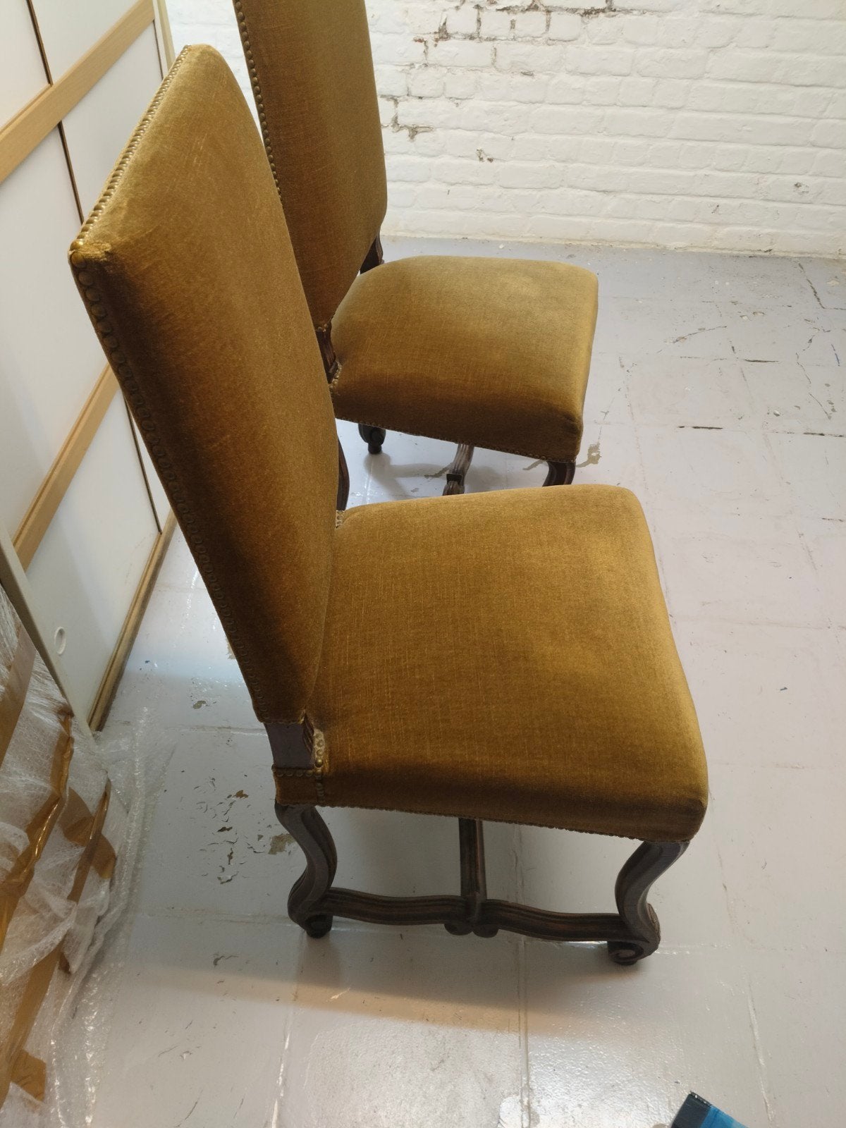 Lot de 2 chaises anciennes de style Louis XIII Neoclassique, Maison & Meubles, Enlèvement, Bois, Louis XIII, Deux