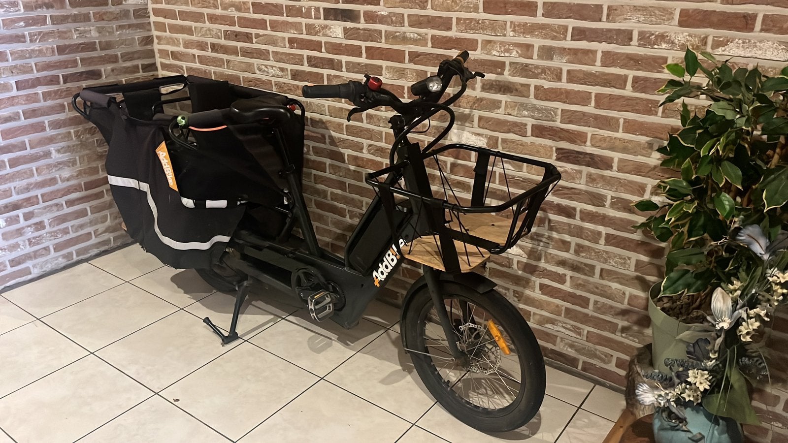 Longtail U cargo Family E-bike, Fietsen en Brommers, Gebruikt, Elektrisch, 2 kinderen, Schijfrem