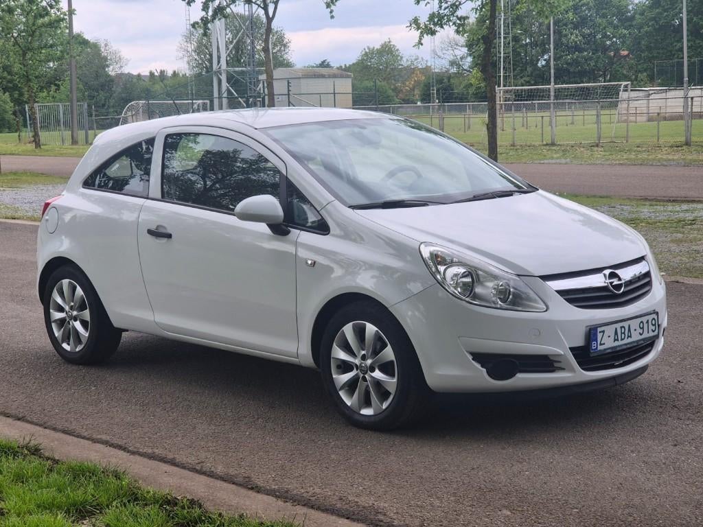 Opel Corsa AUTOMAAT - 1.2i - 2009 - 89d km - 1e hand - AC, Auto's, Opel, Stof, Electronic Stability Program (ESP), Wit, Bedrijf