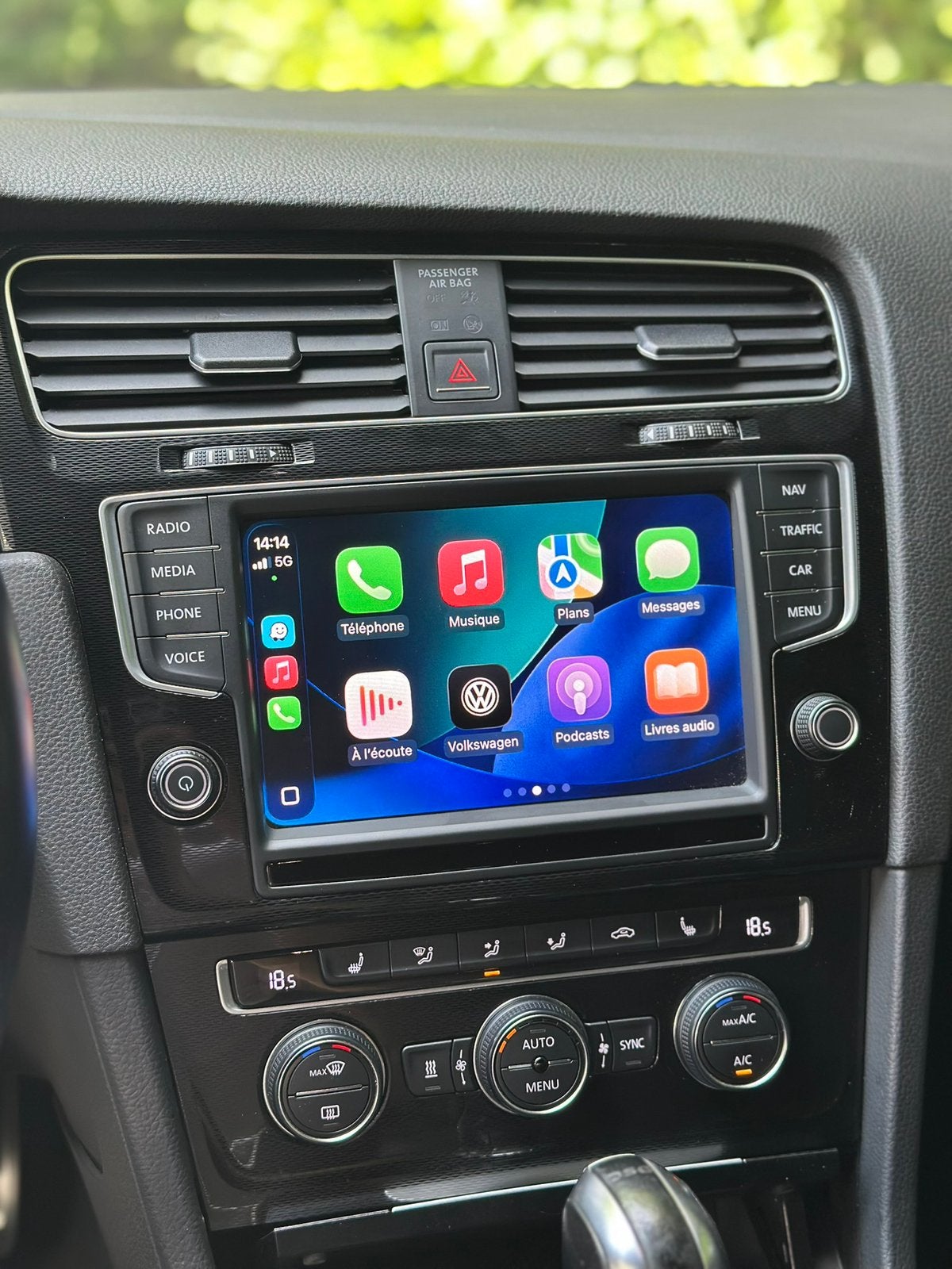 Golf 7 GTI - KeyIess - Carplay - DCC, Autos, Euro 6, Carnet d'entretien, Alcantara, Noir