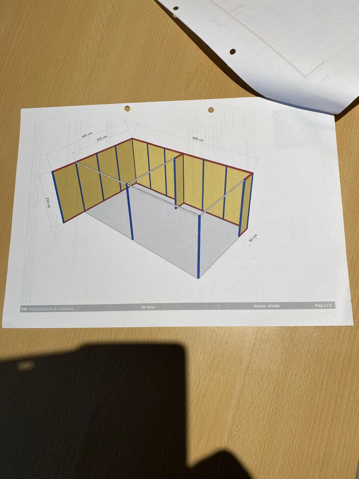 Nieuwe modulaire beursstand – aluminium + berkenpanelen, Ophalen