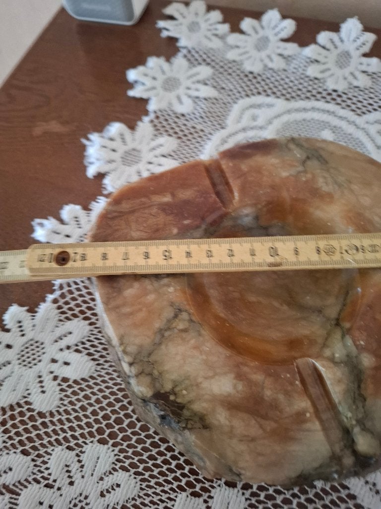 Handgesneden Albast Asbak – Made in Italy – Vintage 60s/70s, Antiek en Kunst, Antiek | Keramiek en Aardewerk, Ophalen