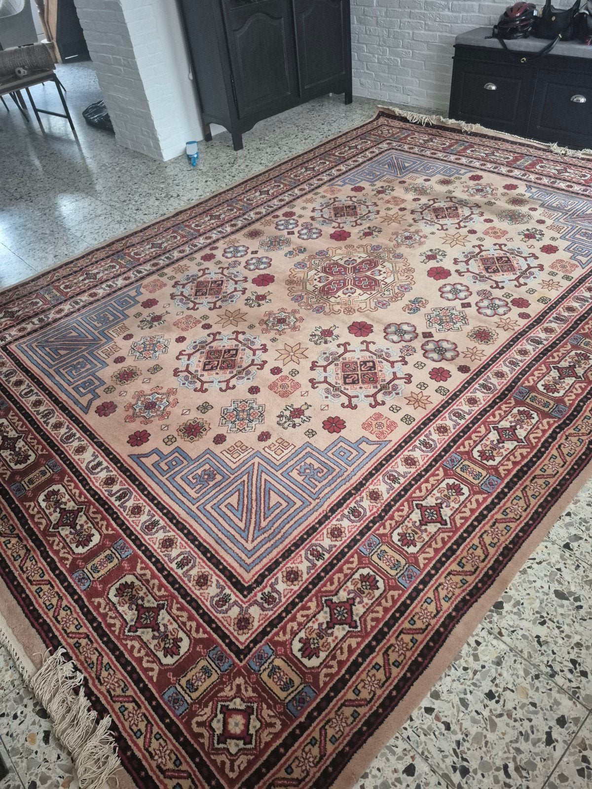 Tapis Oriental Authentique, Maison & Meubles, Ameublement | Tapis & Moquettes, Beige, Bleu, Rouge, Enlèvement