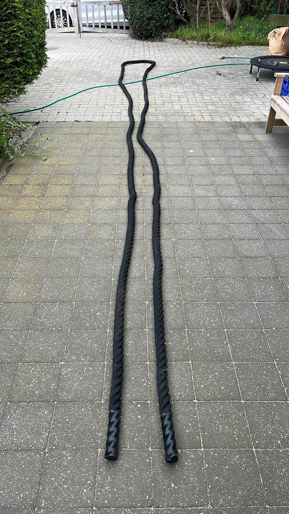Battle rope 15m 50mm, Sport en Fitness, Ophalen, Zo goed als nieuw, Battle rope