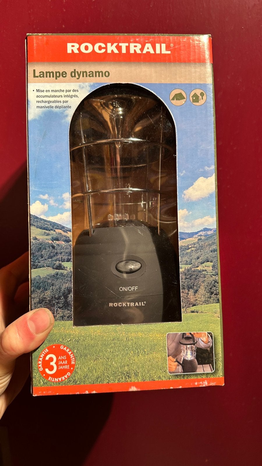 Camping Lampe dynamo Rocktrail neuve – charleroi /namur !, Caravanes & Camping, Enlèvement ou Envoi, Neuf