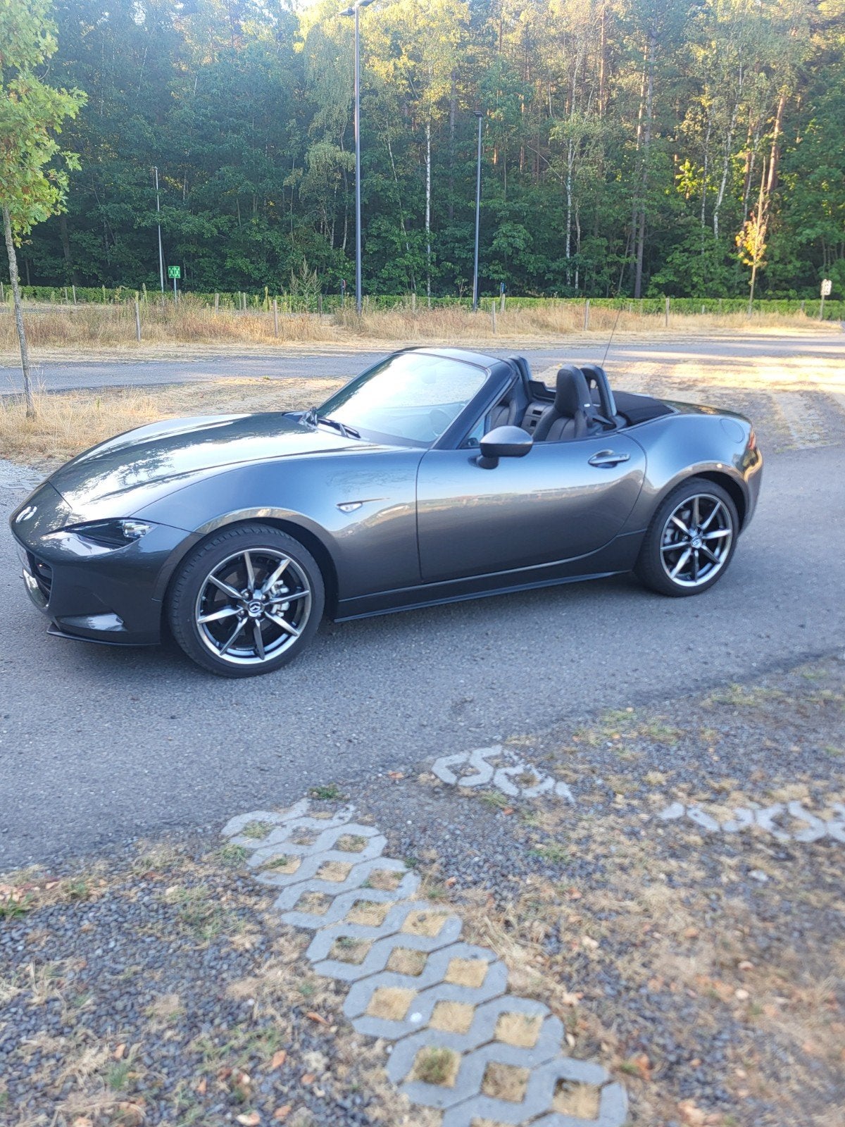 Mazda Mx5 nd 2.0l 184pk Exclusive line full option, Autos, Argent ou Gris, Boîte manuelle, Entretenue par le concessionnaire, Noir