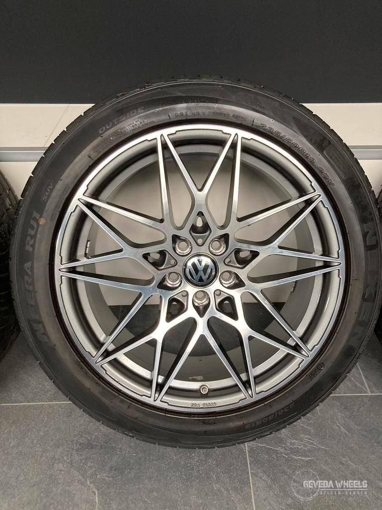 19'' Volkswagen Tiguan 5NA sport velgen + banden 5x112 TPMS, 19 inch, Gebruikt, -, -