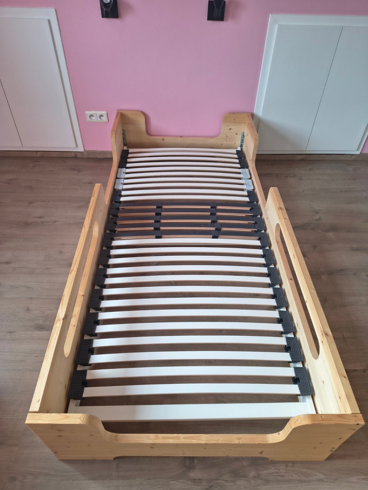 Gratis eenpersoonsbed met gratis lattenbodem, Ophalen, Hout