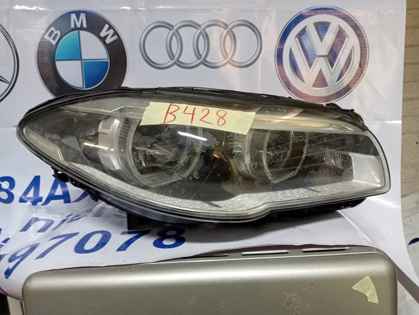 BMW F10 F11 LCI Adaptive LED koplamp rechts 7424146, -, Utilisé, -, Enlèvement ou Envoi