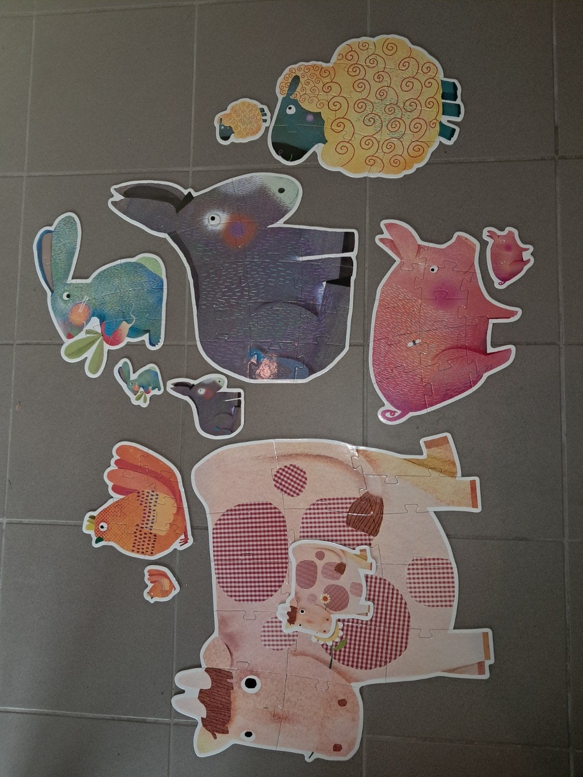 Puzzel dieren djeco, Ophalen