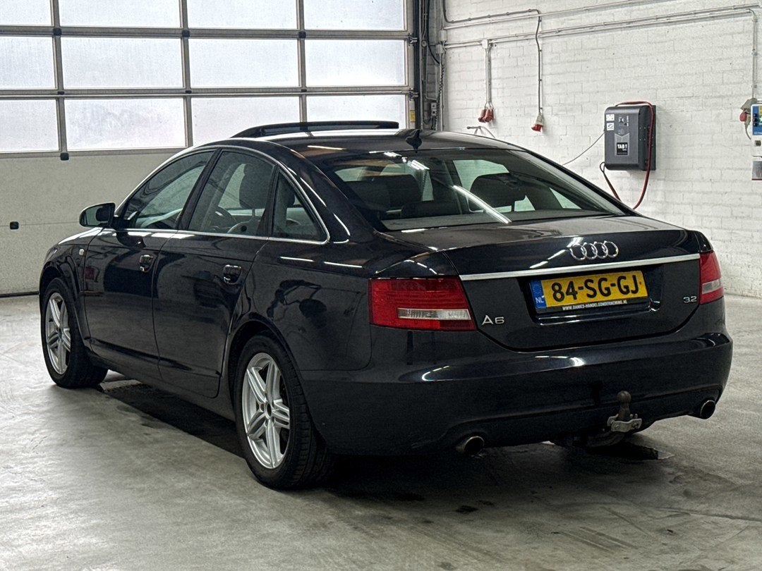 Audi A6 Limousine 3.2 FSI quattro Pro Line | Panoramadak | T, Auto's, Automaat, 4 deurs, Zwart, 256 pk