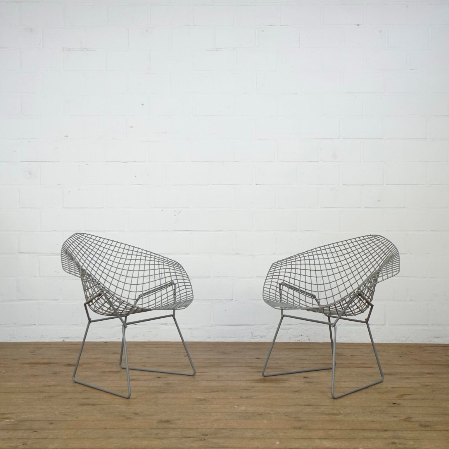 Diamond chair Harry Bertoia voor Knoll, Enlèvement, Utilisé, Deux