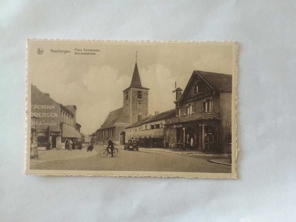KEERBERGEN GEMEENTEPLAATS PLACE COMMUNALE, Verzamelen, Verzenden, 1940 tot 1960, Ongelopen, Vlaams-Brabant
