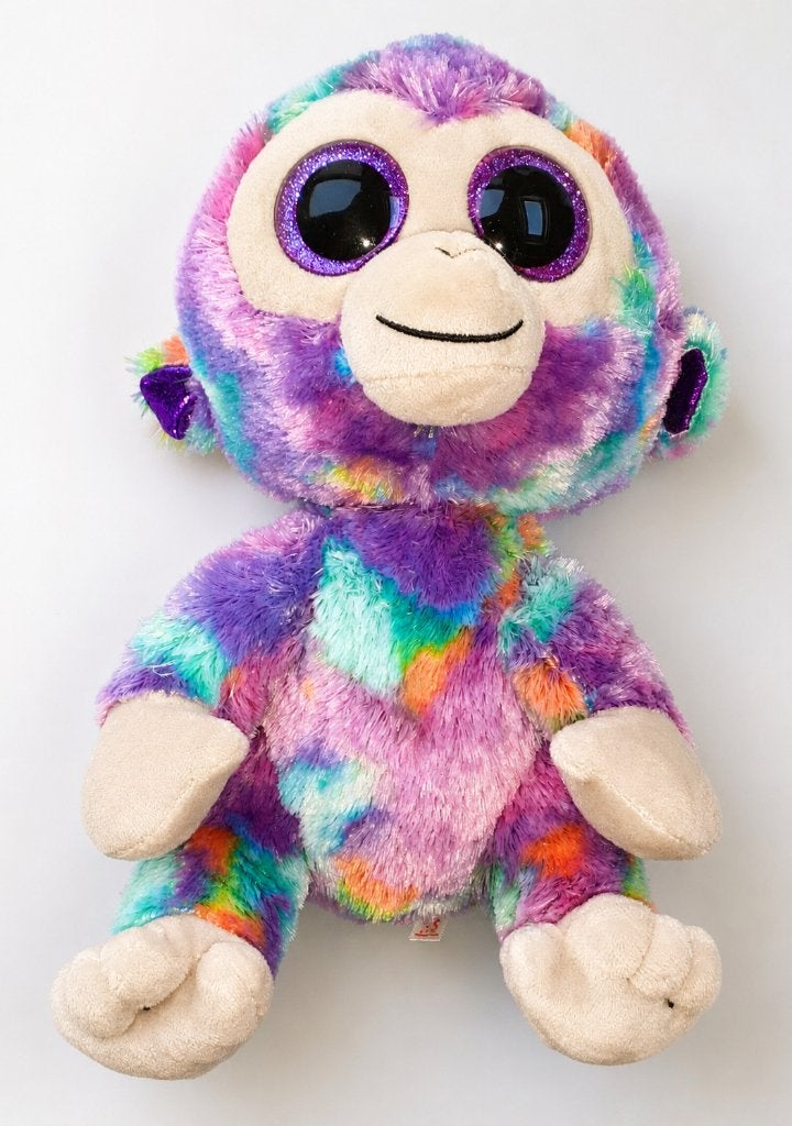 knuffel gekleurde aap Ty Zuri, Overige karakters, Nieuw, Ophalen of Verzenden, Middelgroot (20 tot 80 cm)