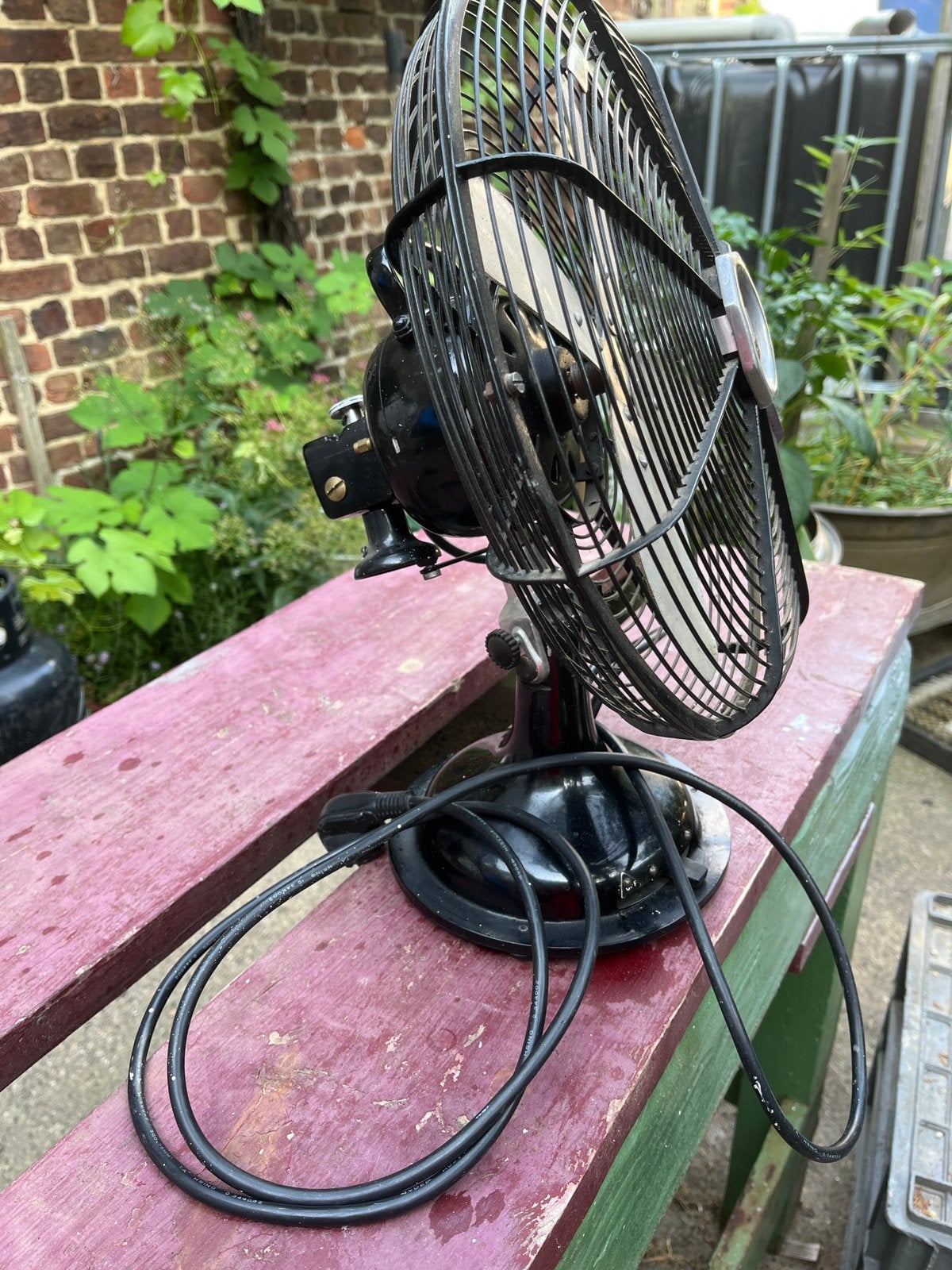 Vintage ventilator, Elektronische apparatuur, Ventilatoren, Ophalen, Gebruikt, Tafelventilator