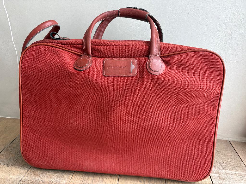 Vintage valies Samsonite, Gebruikt, 50 tot 60 cm, Zacht kunststof, 35 tot 45 cm