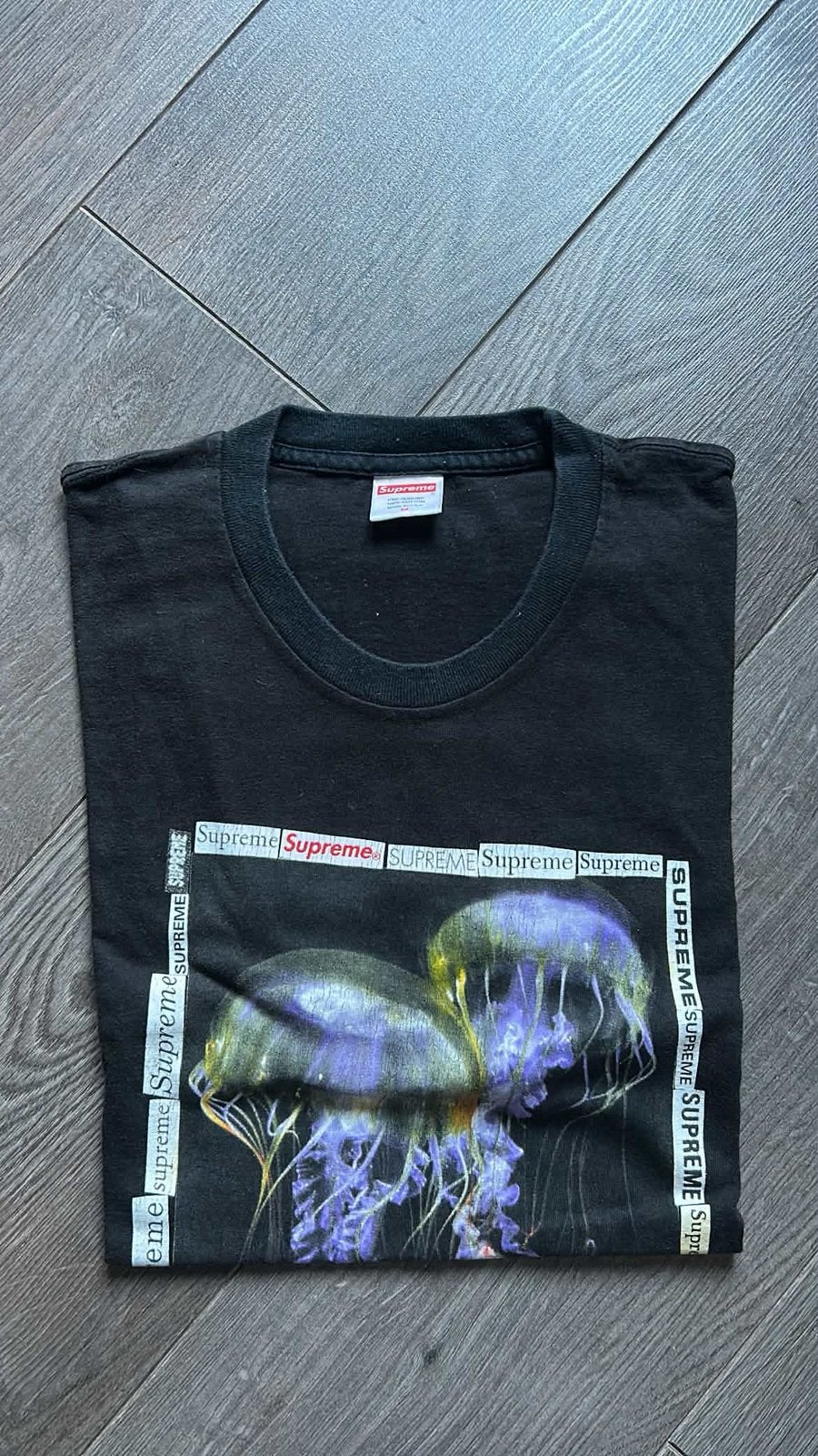 Supreme T-shirt M, Ophalen, Gedragen, Maat 48/50 (M), Zwart