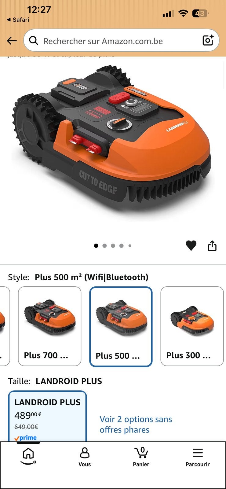 Workx landroid m plus NEUF dans sa boite dernier modele, Enlèvement ou Envoi, Comme neuf