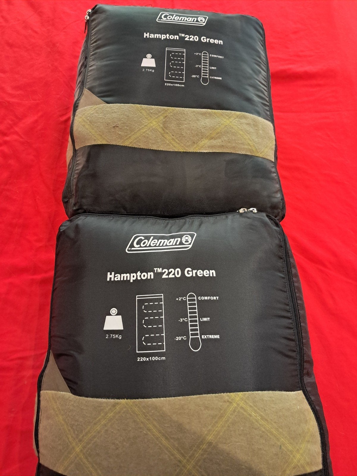 2 Coleman slaapzakken, Ophalen, Gebruikt