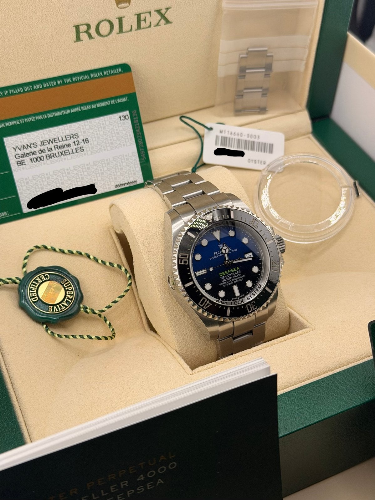 Rolex Sea-Dweller Deepsea 116660 Full Set 2017 James Cameron, Enlèvement, Comme neuf, Rolex