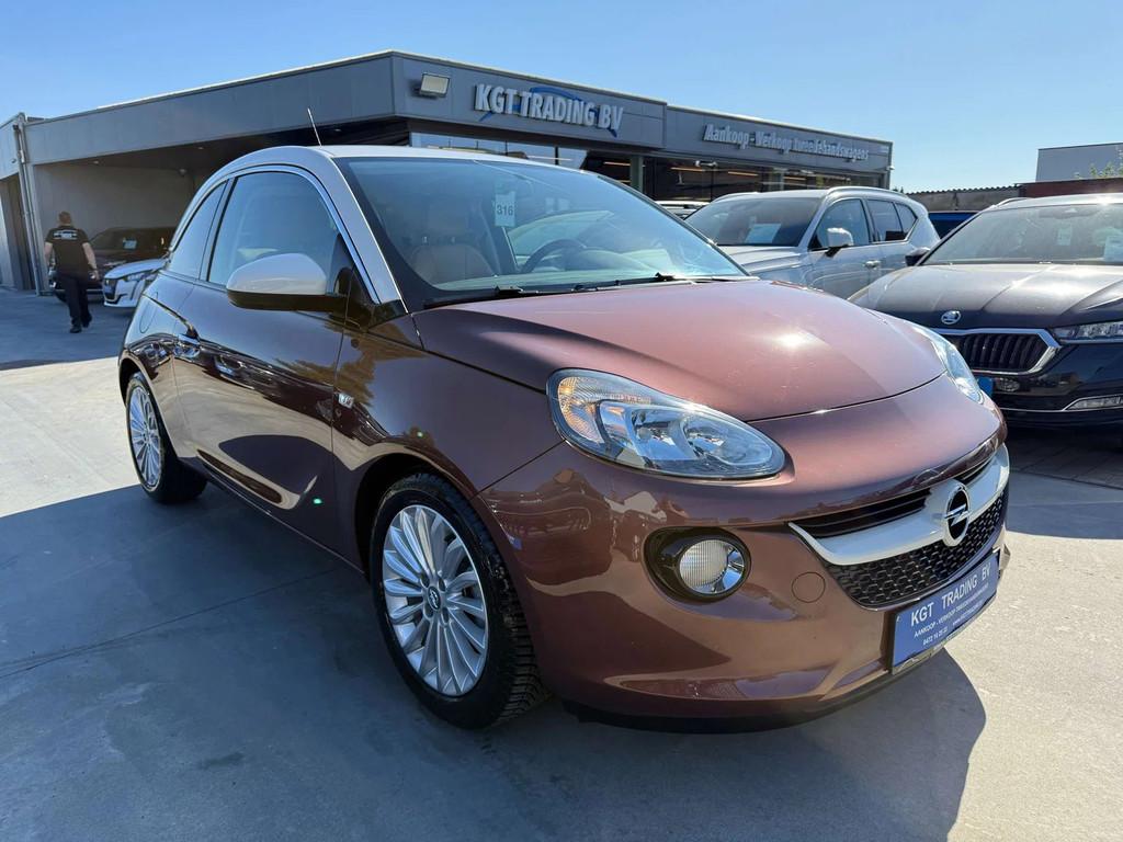 Opel ADAM 1.4i 100PK LEDER CARPLAY BLUETOOTH PDC ALU CARPASS, Auto's, ADAM, Gebruikt, 4 cilinders, Bruin