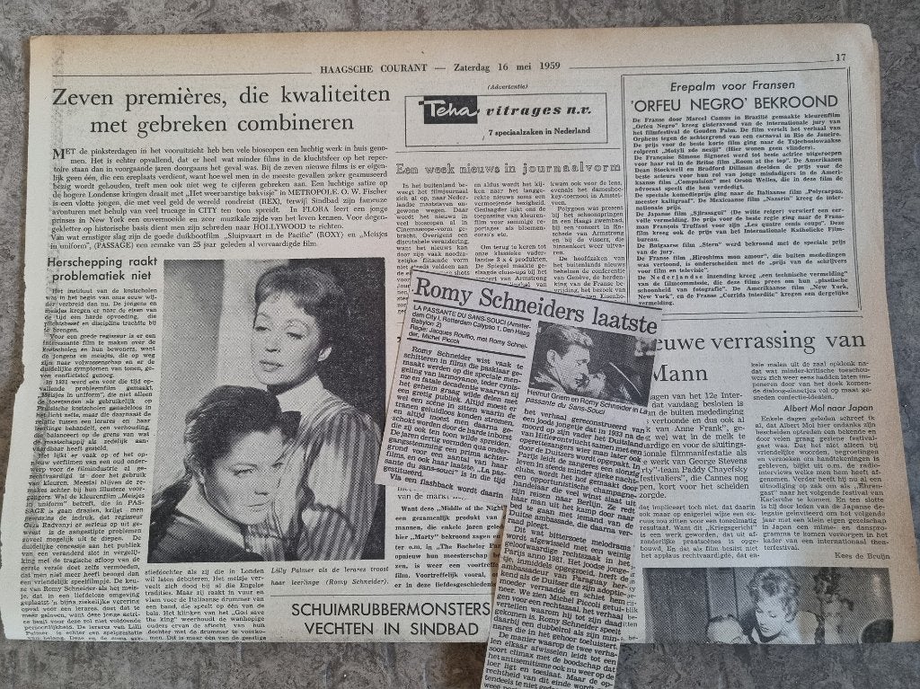 Filmrecensies Romy Schneider (1959 en 1982), Collections, Envoi, Coupure(s)