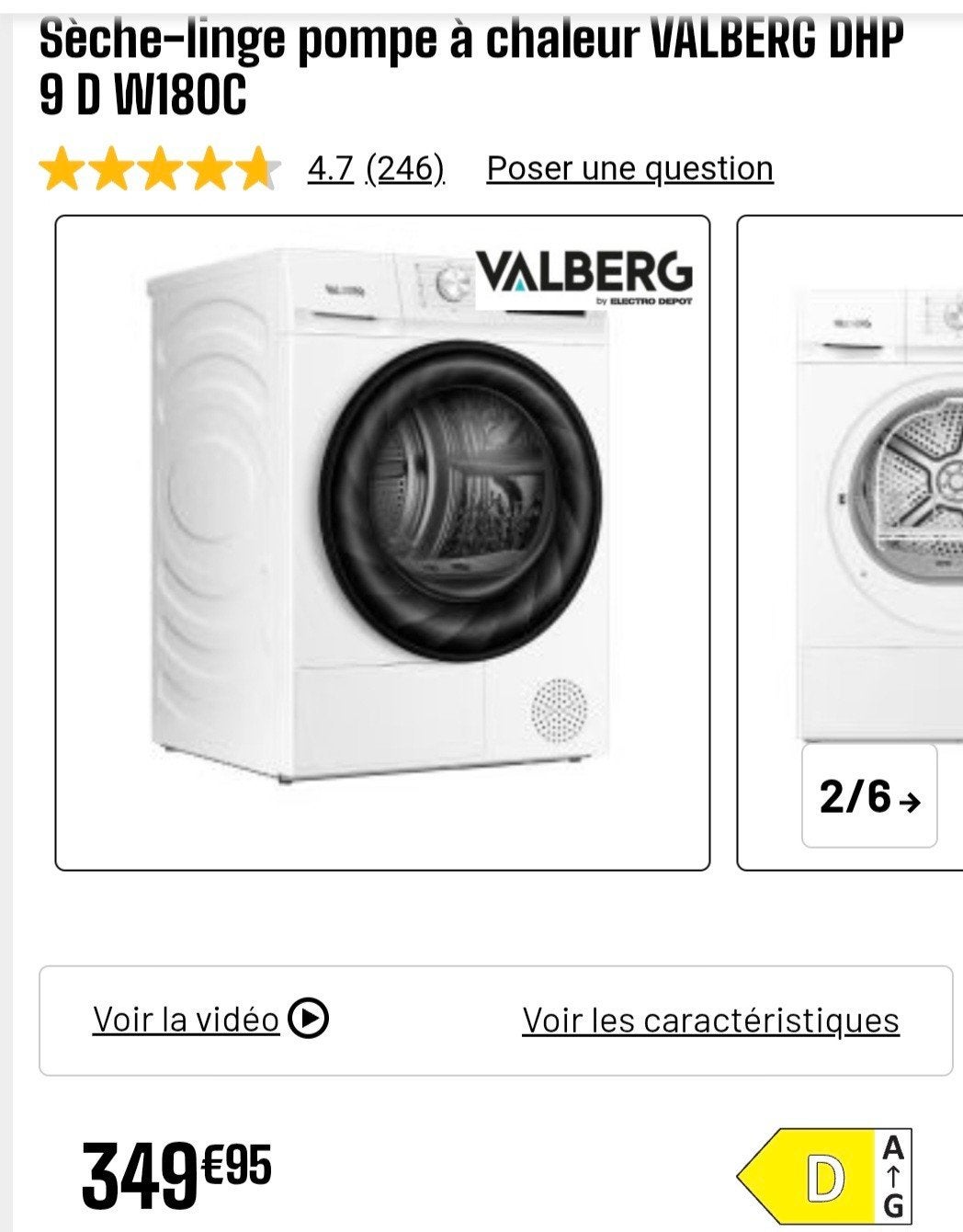 seche linge valenberg, Electroménager, Enlèvement, Comme neuf