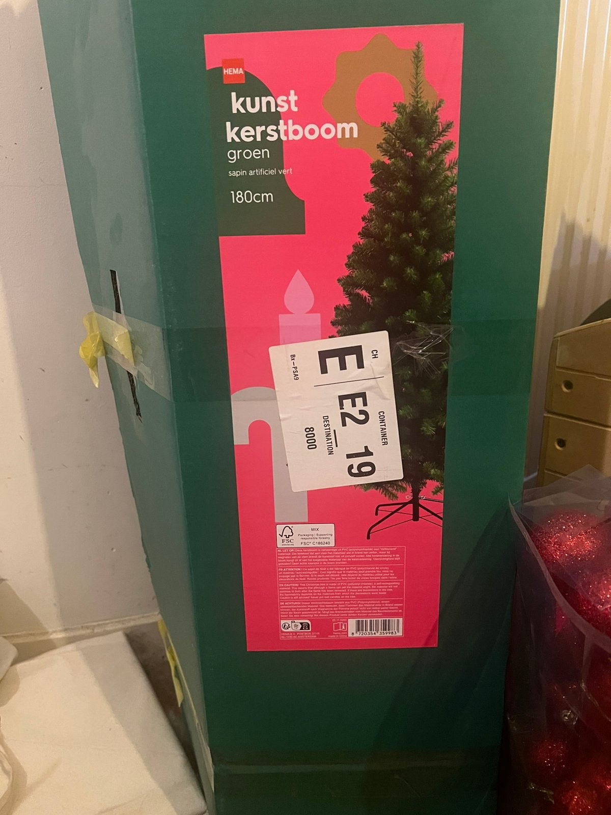 Kerstboom en kerstballen, Diversen, Ophalen, Zo goed als nieuw