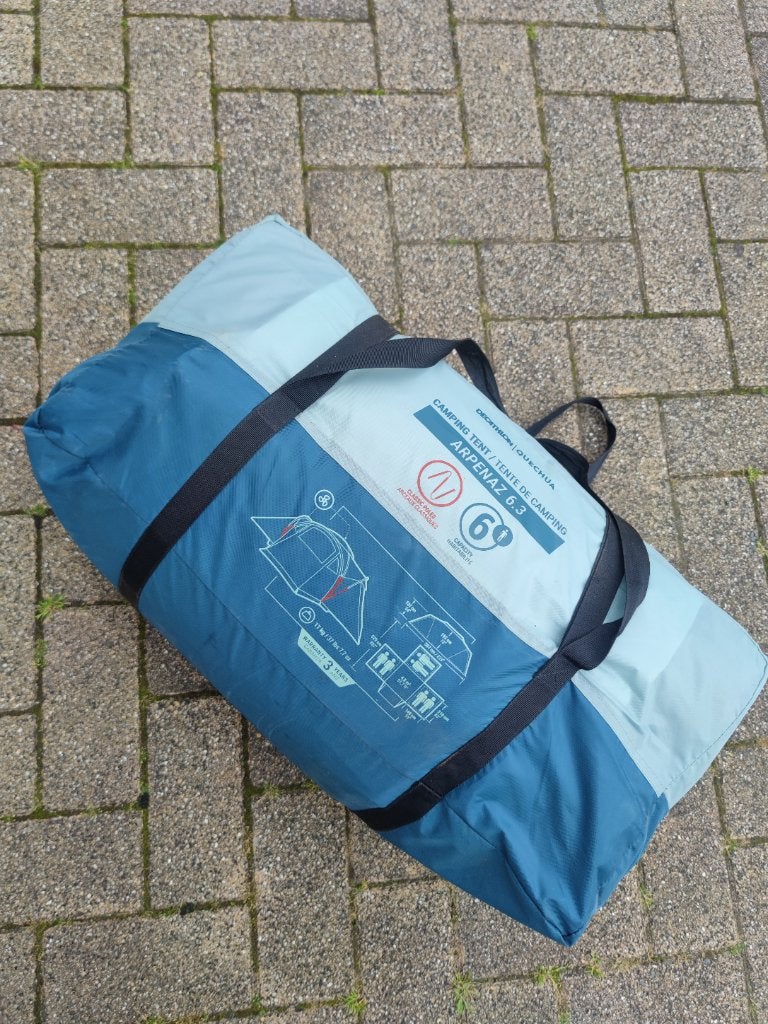 Tent 6 personen, Caravans en Kamperen, Tenten, Ophalen, Gebruikt, Tot en met 6