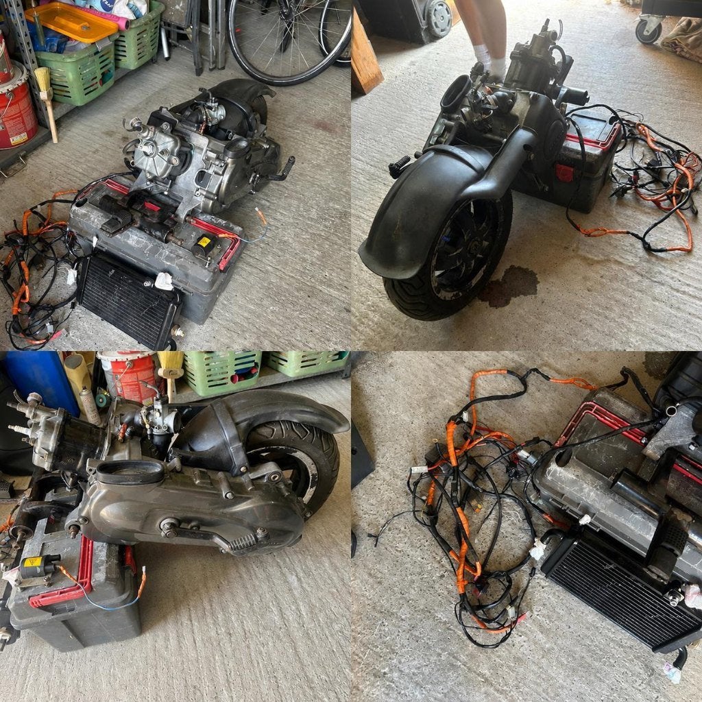 Standaard hexagon 125cc blok, Ophalen, Gebruikt, Blok