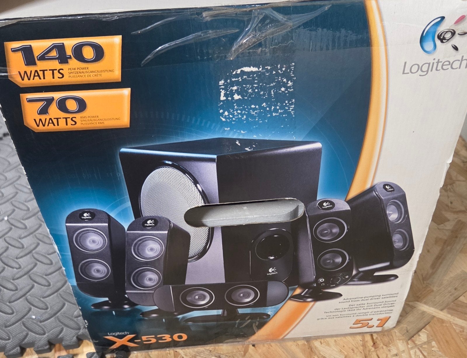 Logitech X530 Kit 5.1 pour PC, Enlèvement