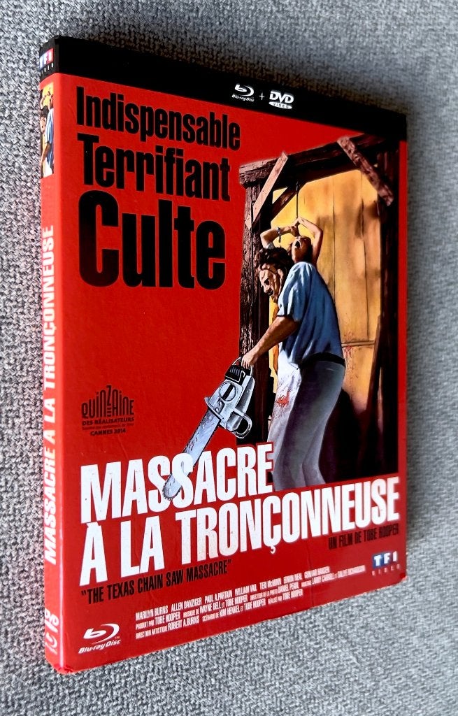 THE TEXAS CHAIN SAW MASSACRE (Gerestaureerd) BLURAY + DVD, Cd's en Dvd's, Blu-ray, Horror, Vanaf 16 jaar, Frans, Film
