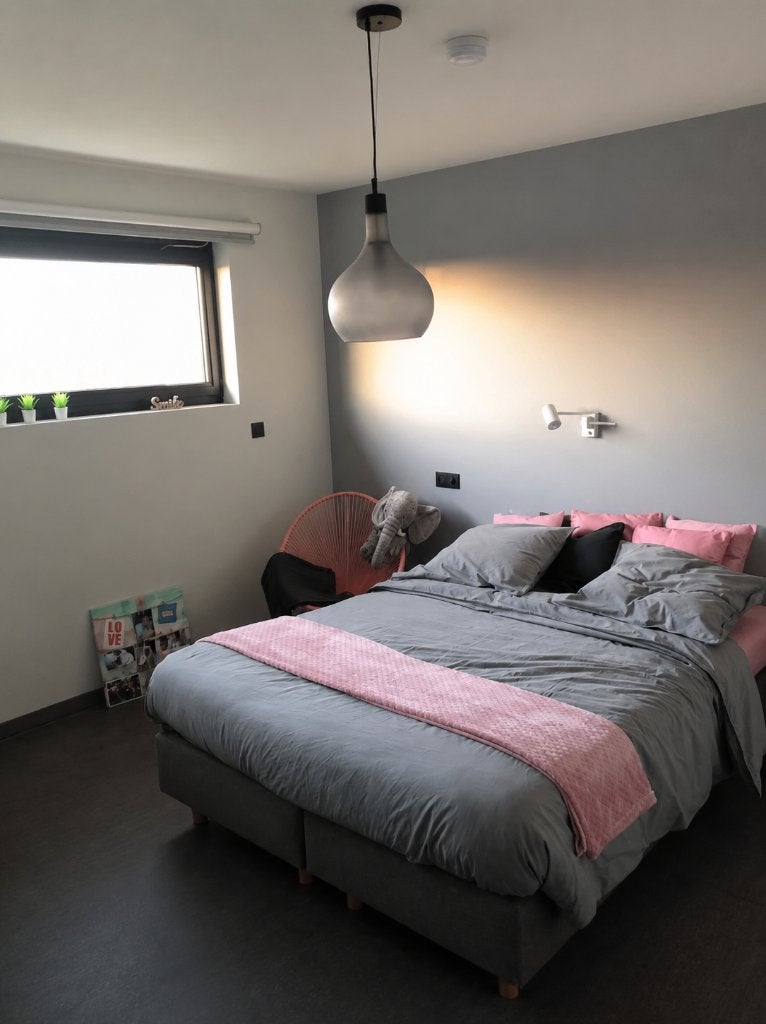 Boxspring bed met Pocketverenmatras 160x200, Ophalen, Bruin, Tweepersoons, Zo goed als nieuw