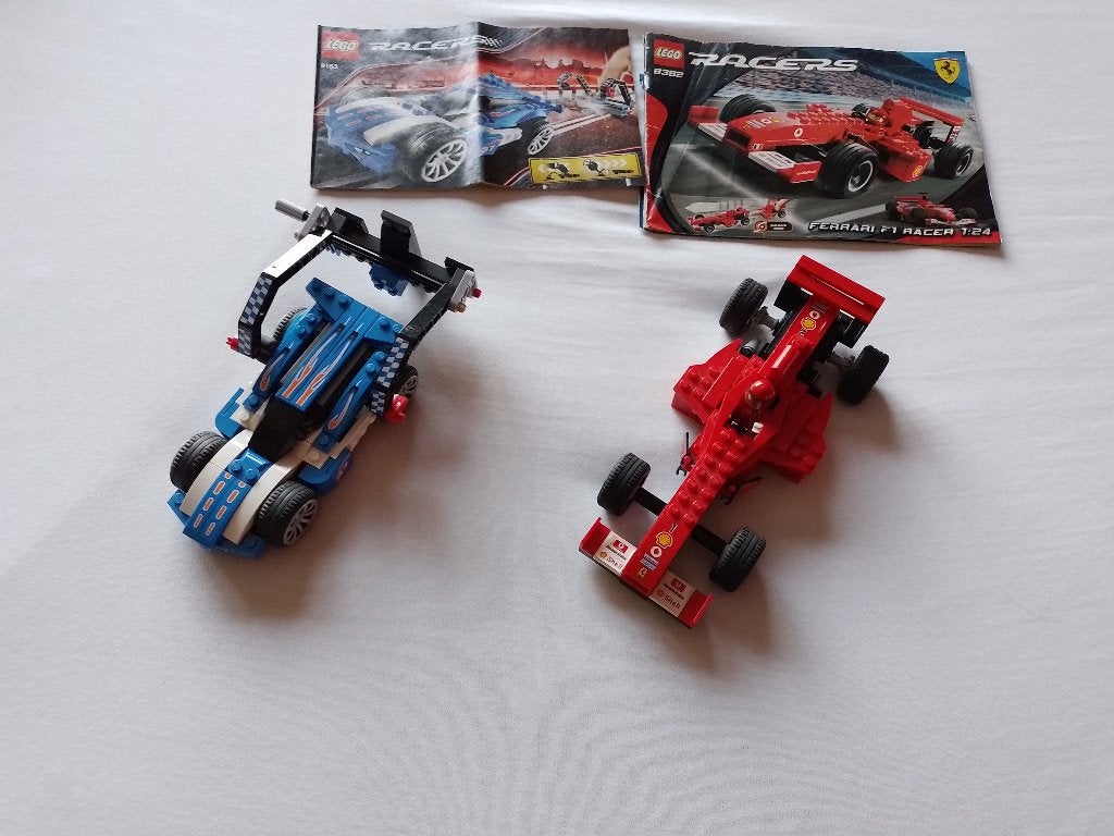 Lego racers 8163, 8231 , 8362 en 9095, Gebruikt, Lego, Ophalen of Verzenden, Compleet