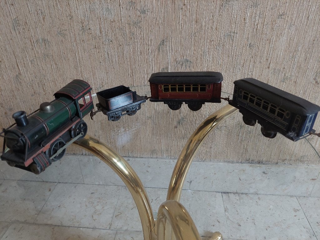 Locomotief met kolenwagen en twee wagons, Hobby & Loisirs créatifs, Trains miniatures | Échelles Autre, Enlèvement, Utilisé, Set de Trains