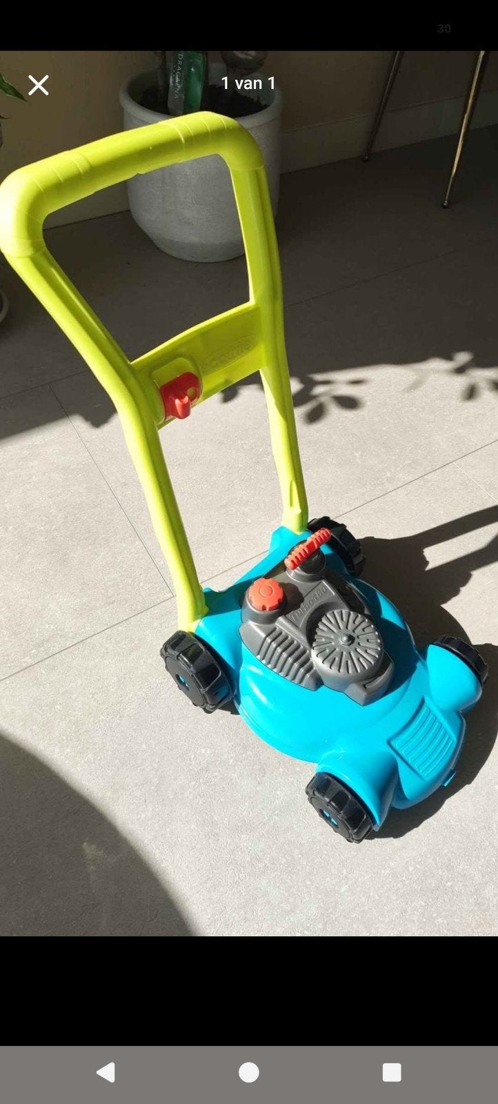 Plastieken grasmachine peuter, Kinderen en Baby's, Ophalen