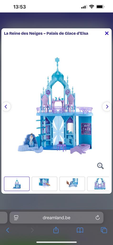 Maison poupée/ Palais de Glace d’Elsa La Reine des Neiges, Enlèvement