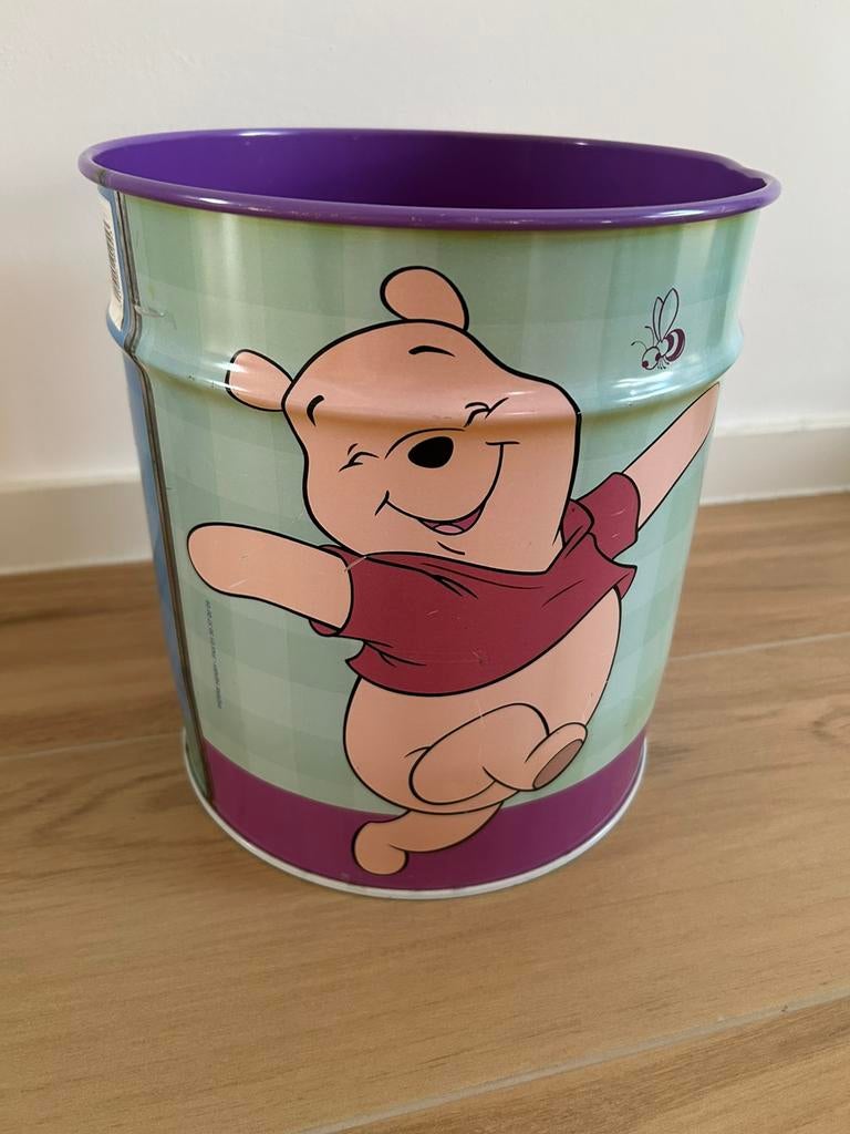 Poubelle Winnie l’ourson, Maison & Meubles, Enlèvement, Utilisé, Métal, Moins de 50 cm