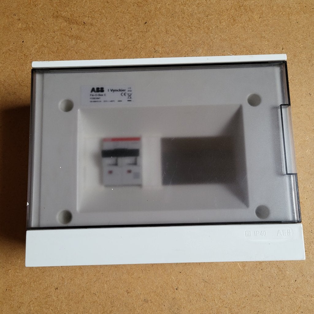 Zekeringkast inclusief 2-polige zekering C20, Ophalen of Verzenden, ABB, Overige typen