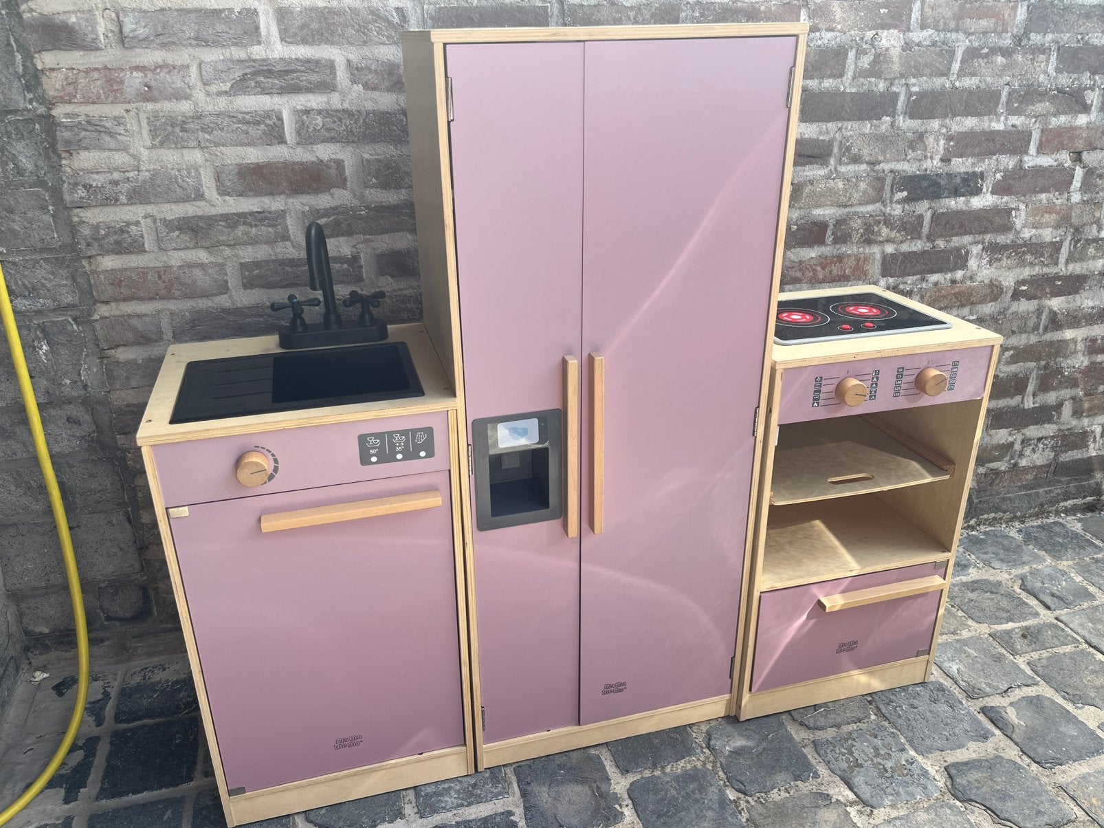 Cuisine en bois MamaMemo, rose, Enlèvement, Utilisé, Meuble ou Kitchenette